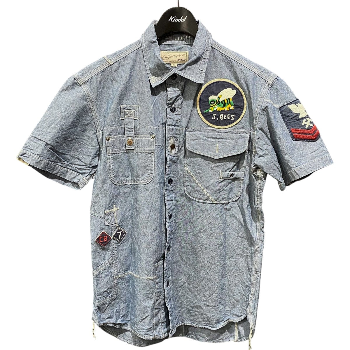 マルチ刺繍ワッペン付半袖シャツ6235010