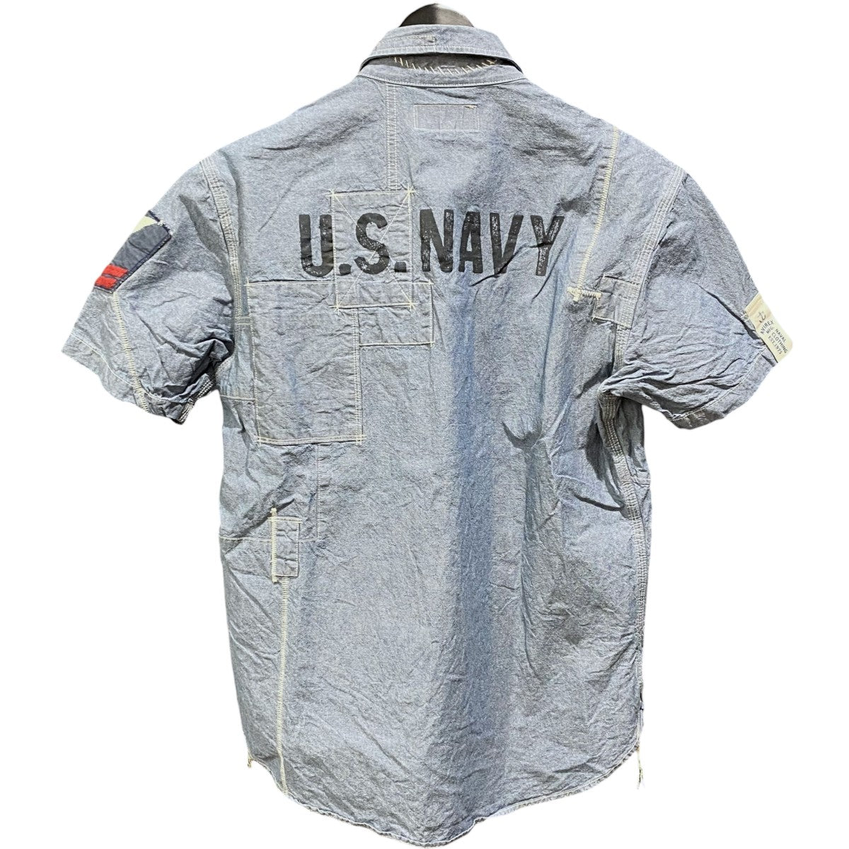 マルチ刺繍ワッペン付半袖シャツ6235010