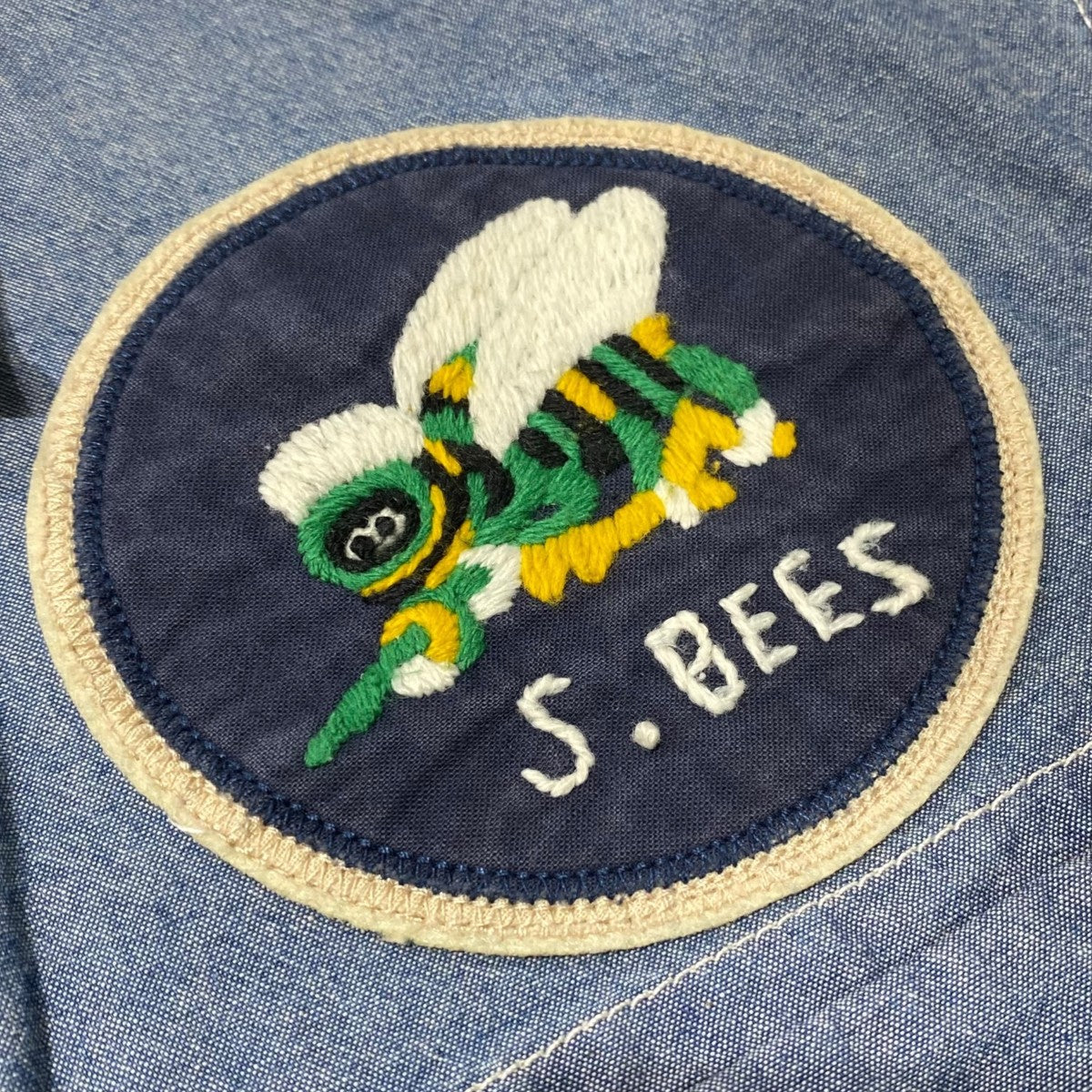 AVIREX マルチ刺繍ワッペン付半袖シャツ6235010 古着・中古-6枚目のアイテム画像