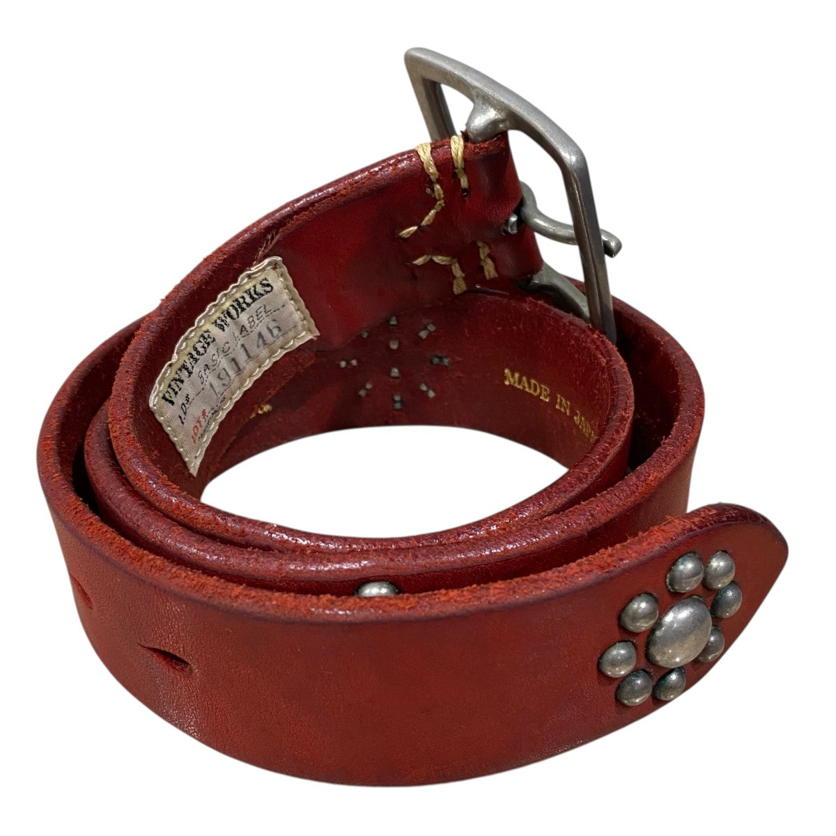 美品◎AVIREX アヴィレックス VINTAGE WORKS ベルト スタッズ 美品◎AVIREX アヴィレックス VINTAGE WORKS ベルト スタッズ