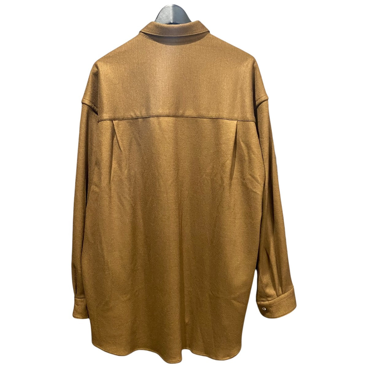 Graphpaper Wool Smooth Flannel Oversized Regular Collar ShirtGU253-50221B 古着・中古-2枚目のアイテム画像