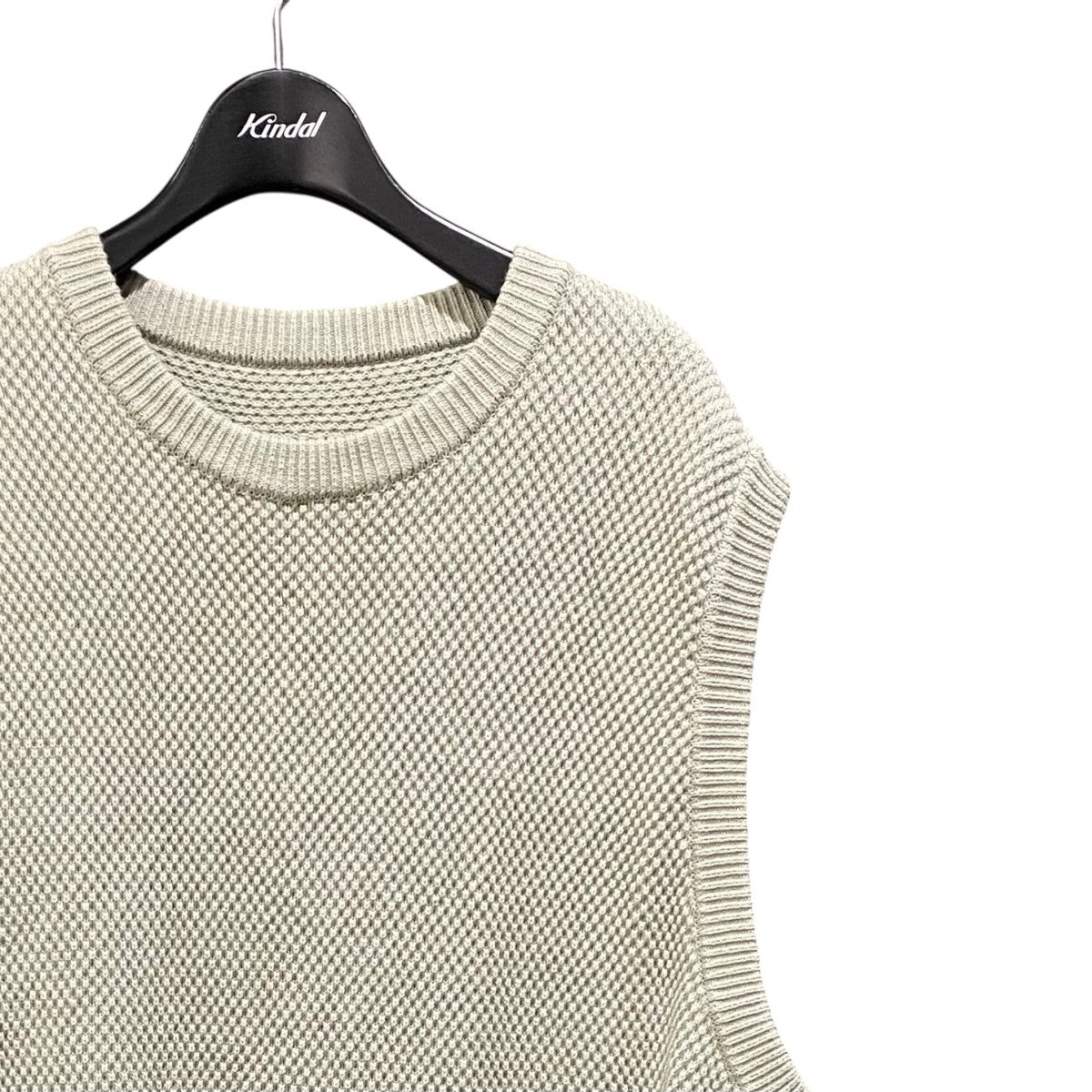 crepuscule ニットベスト1901-007 moss stitch vest 古着・中古-3枚目のアイテム画像