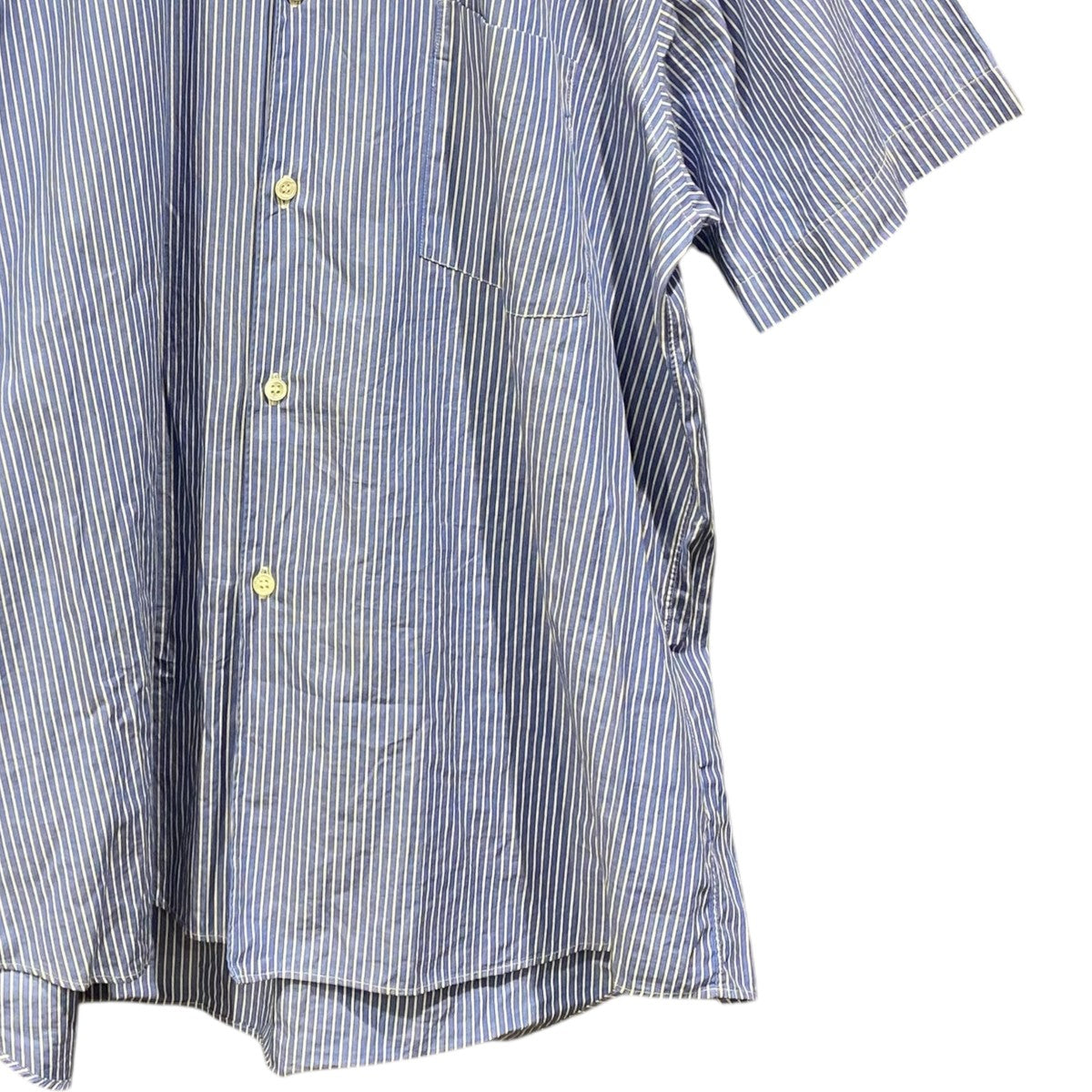 COMME des GARCONS SHIRT 22SSストライプ柄半袖シャツFI-B036 古着・中古-4枚目のアイテム画像