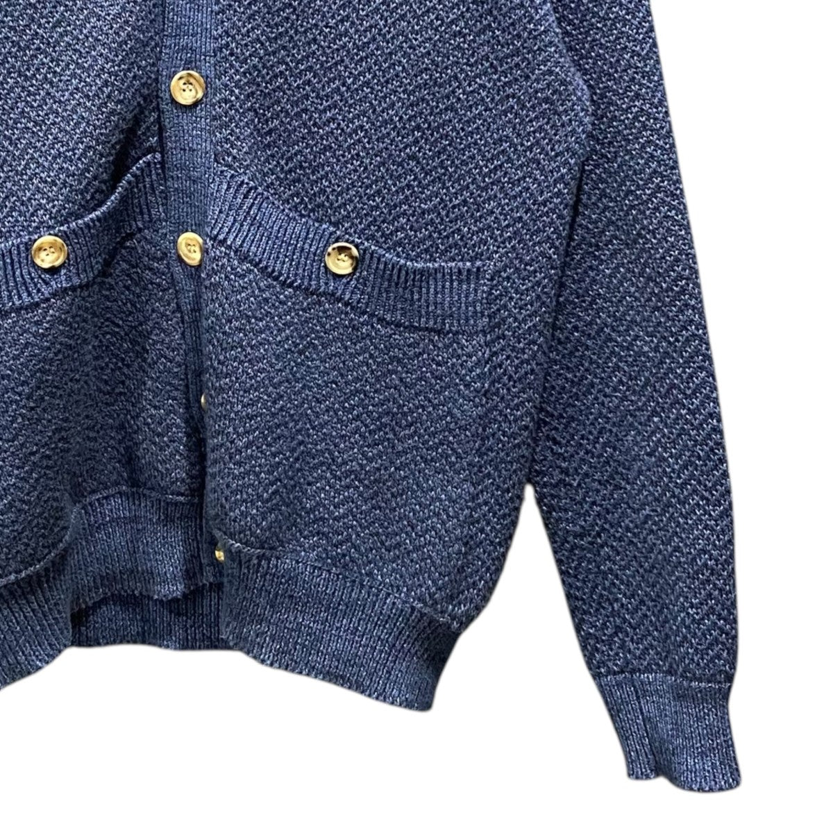 S．E．H KELLY Corgi製ＶネックカーディガンSEHK-SS13-17 古着・中古-4枚目のアイテム画像