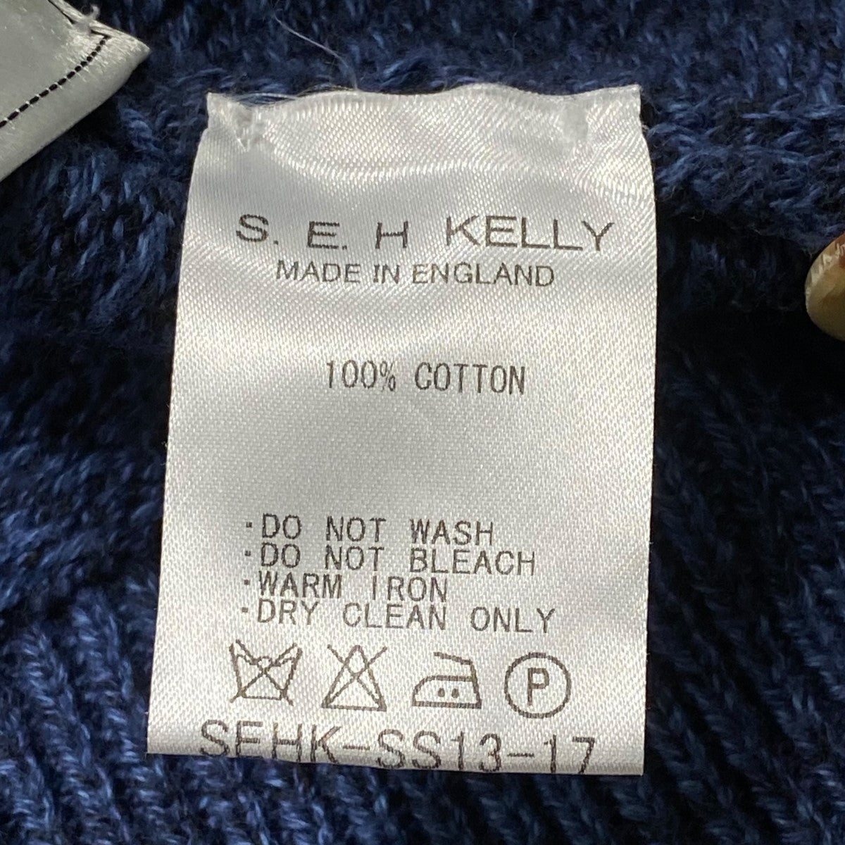 S．E．H KELLY Corgi製ＶネックカーディガンSEHK-SS13-17 古着・中古-6枚目のアイテム画像