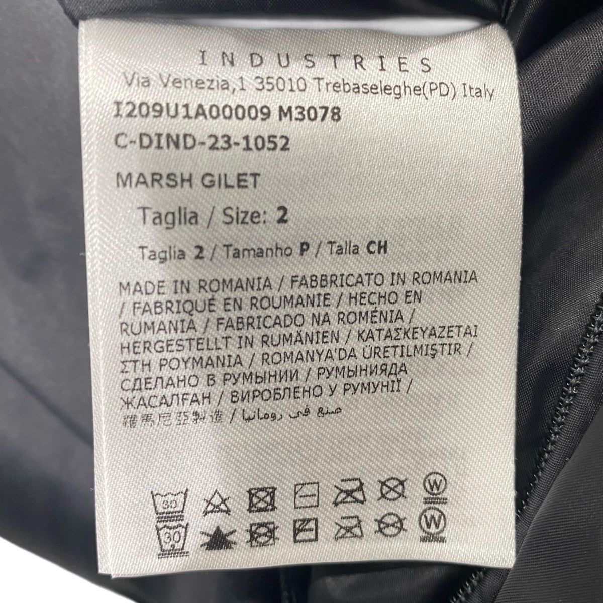 ダウンベストI209U1A00009 M3078