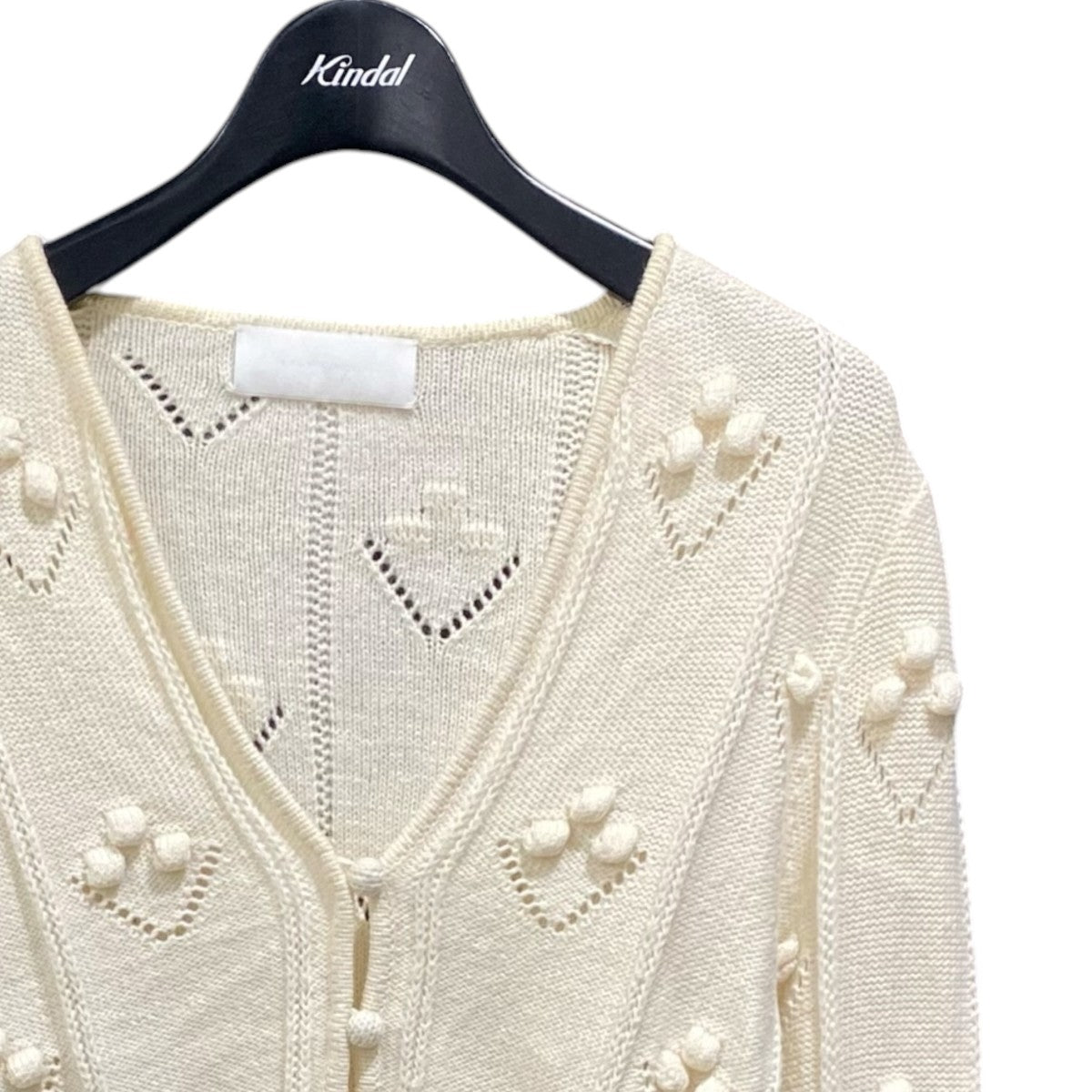 22AWBubble Pattern Cropped Knitted CardiganMM22PF-KN725