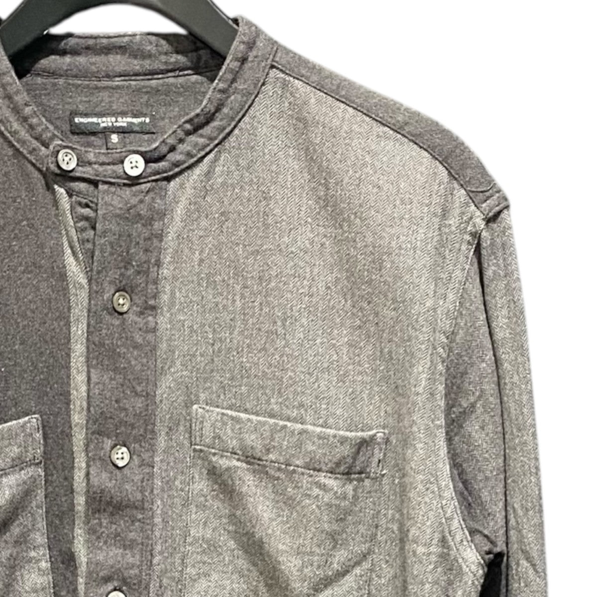 Engineered Garments Banded Collar Long Shirt 古着・中古-3枚目のアイテム画像