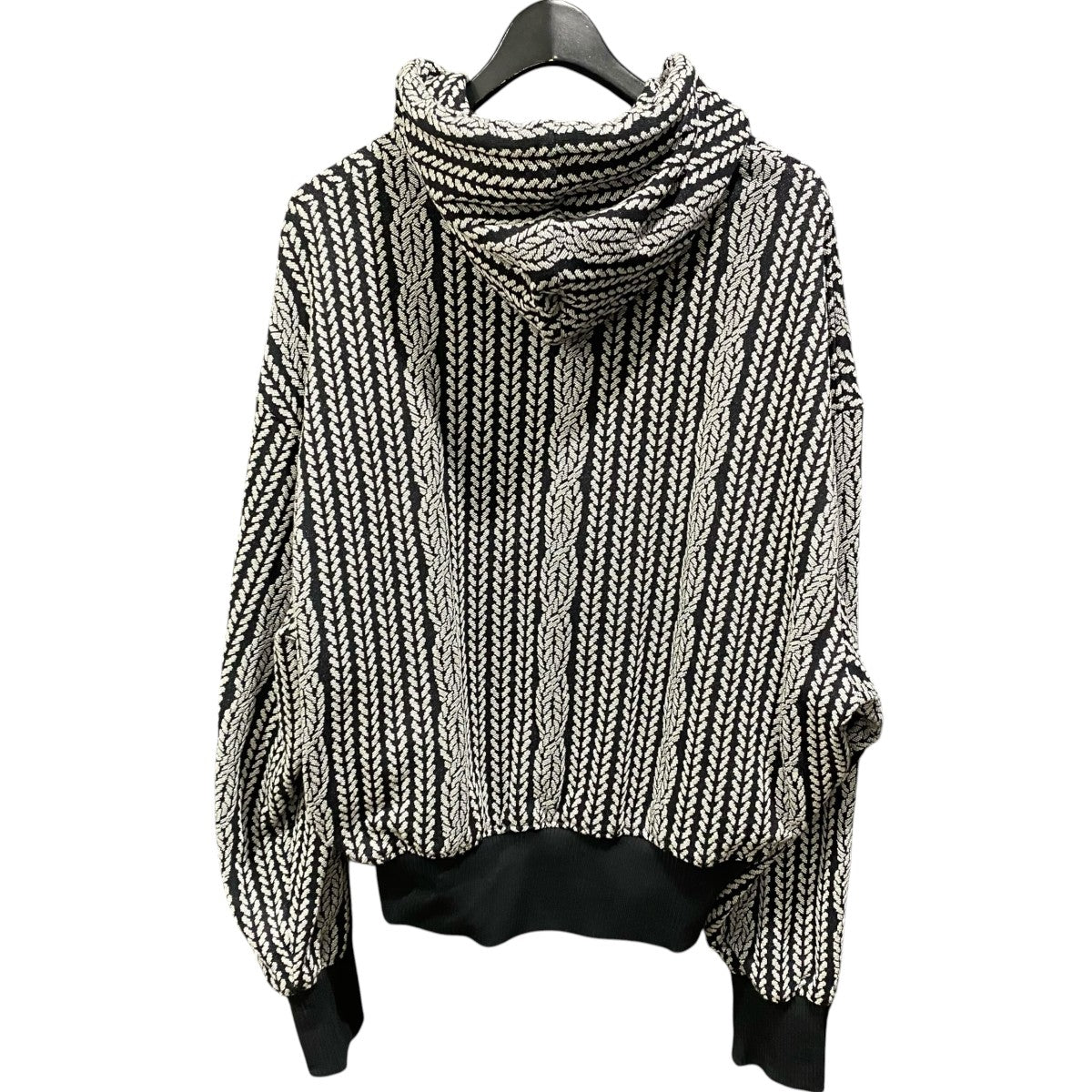 anrealage homme ROPE KNITTING JACQUARD SWEAT HOODIE 古着・中古-2枚目のアイテム画像