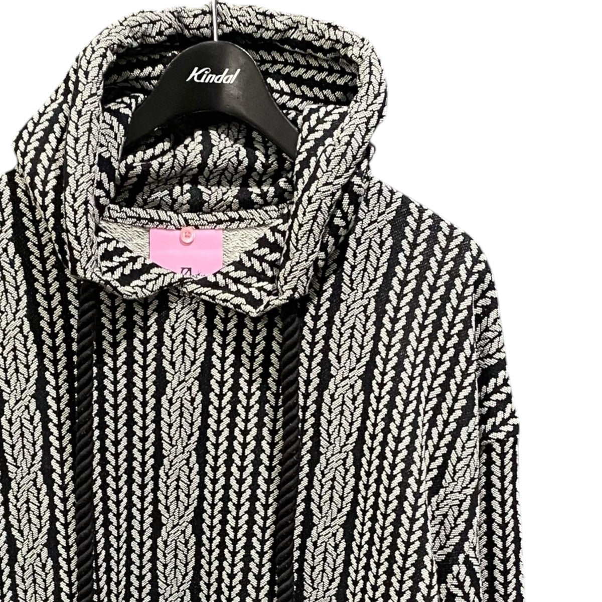 anrealage homme ROPE KNITTING JACQUARD SWEAT HOODIE 古着・中古-3枚目のアイテム画像