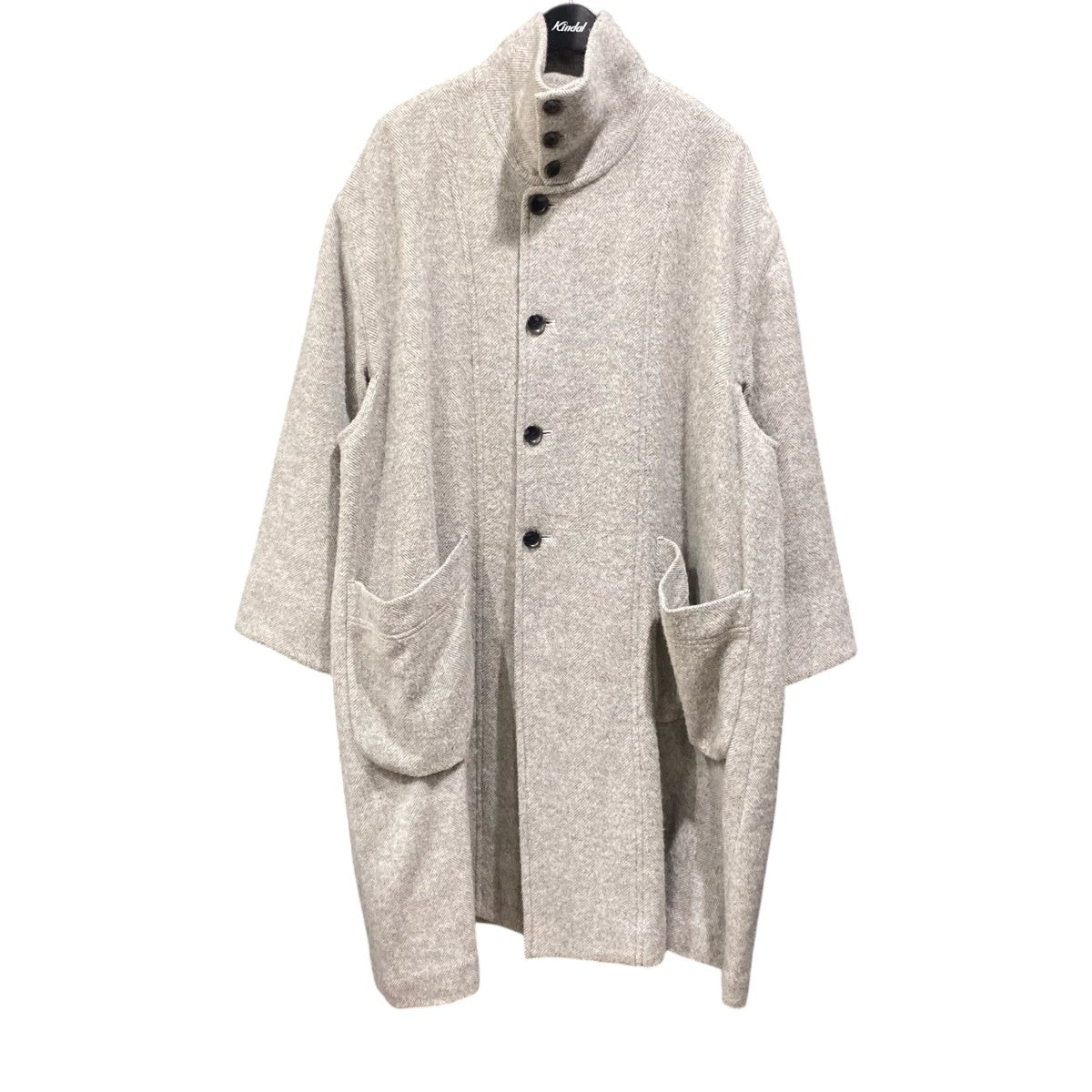 RECYCLE HERRINGBONE BLANKET Long CoatVOCO-I81