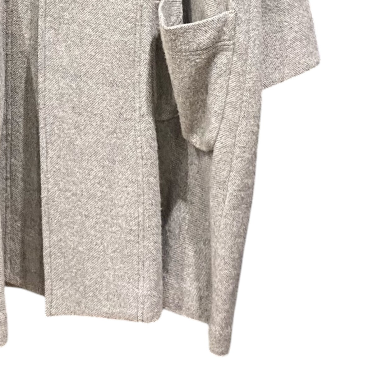 RECYCLE HERRINGBONE BLANKET Long CoatVOCO-I81