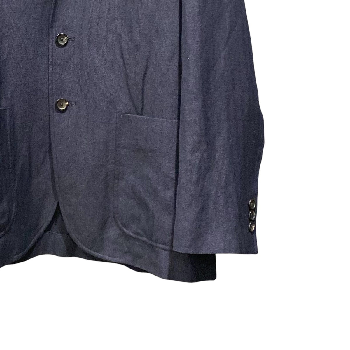 Adam et Rope×WILD LIFE TAILOR テーラードジャケットGPV-55040 WOOL LINEN HERRINGBONE BLAZER 古着・中古-4枚目のアイテム画像