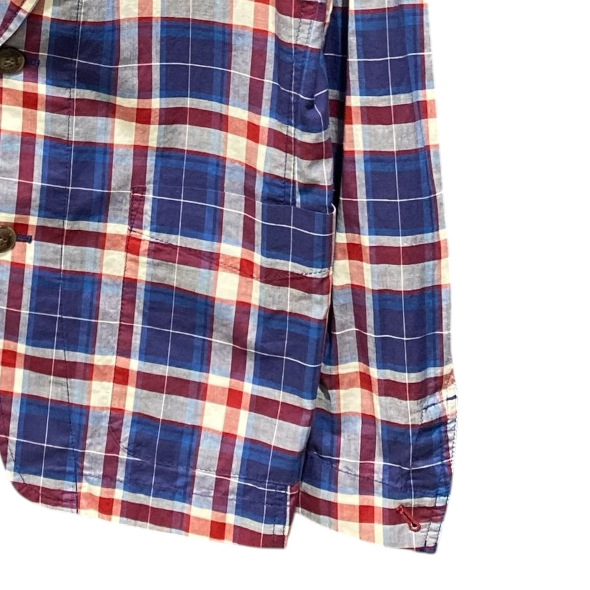 BURBERRY BLACK LABEL チェックシャツジャケットD1F67-779-26 古着・中古-4枚目のアイテム画像