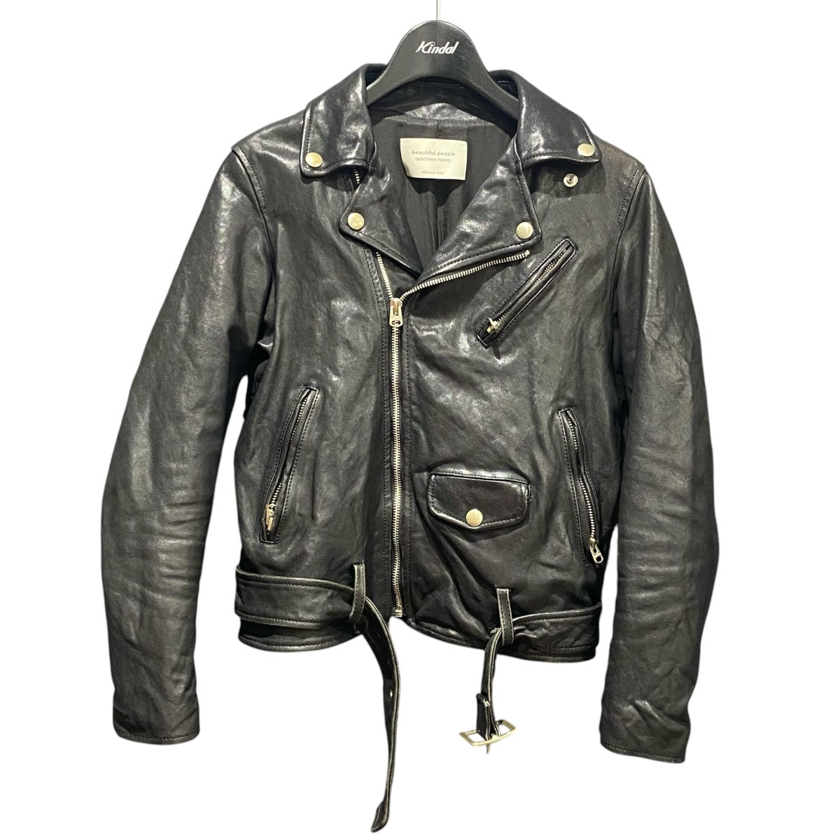 shrink leather riders jacketレザージャケット1000402401