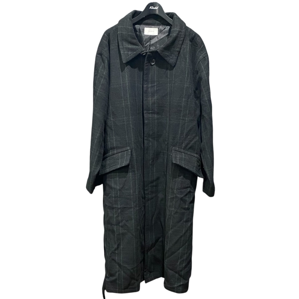 ステンカラーコートSOPAS255001 Heavy Melton check