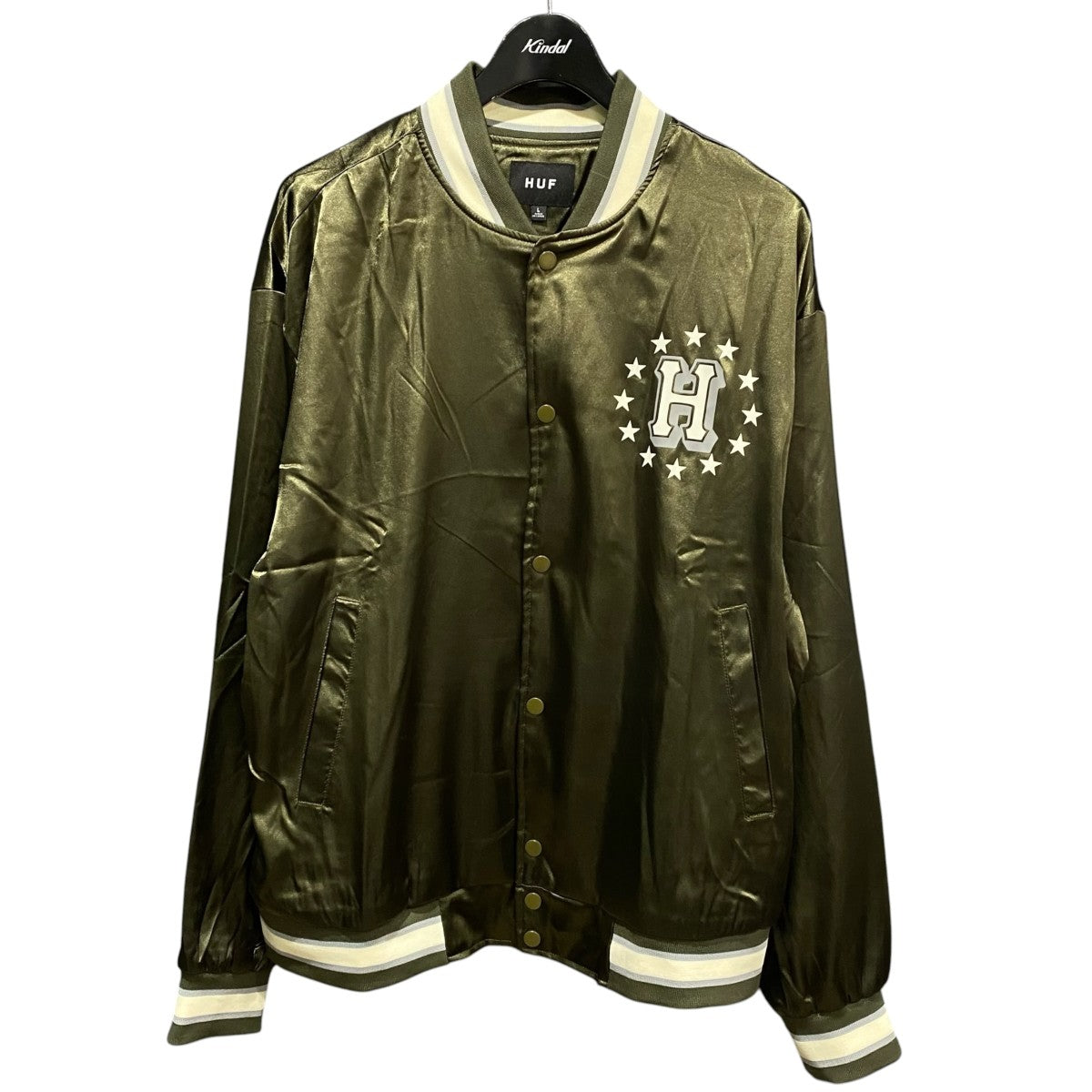 HUF Galactic Stack Baseball Jacket 古着・中古-1枚目のアイテム画像