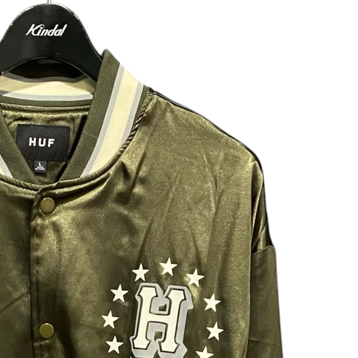 HUF Galactic Stack Baseball Jacket 古着・中古-3枚目のアイテム画像