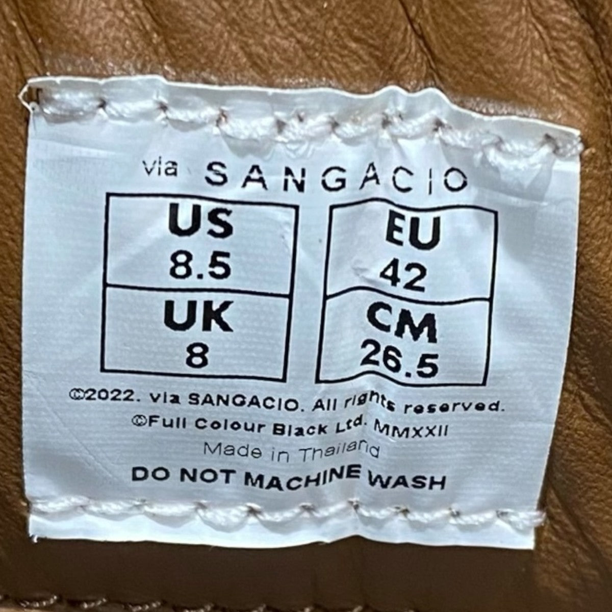 SANGACIO×BRANDALSED COM White／Brown 古着・中古-5枚目のアイテム画像