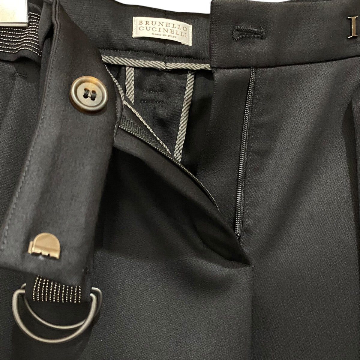 BRUNELLO CUCINELLI ベルテッドパンツ 古着・中古-3枚目のアイテム画像