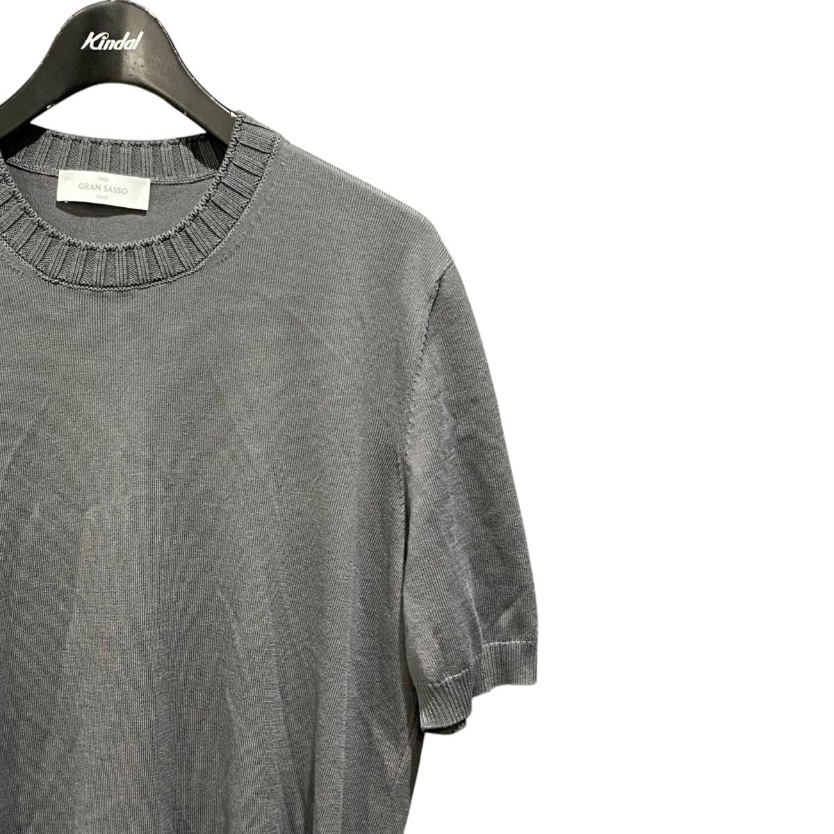 GRAN SASSO リブニットＴシャツ57188 古着・中古-3枚目のアイテム画像