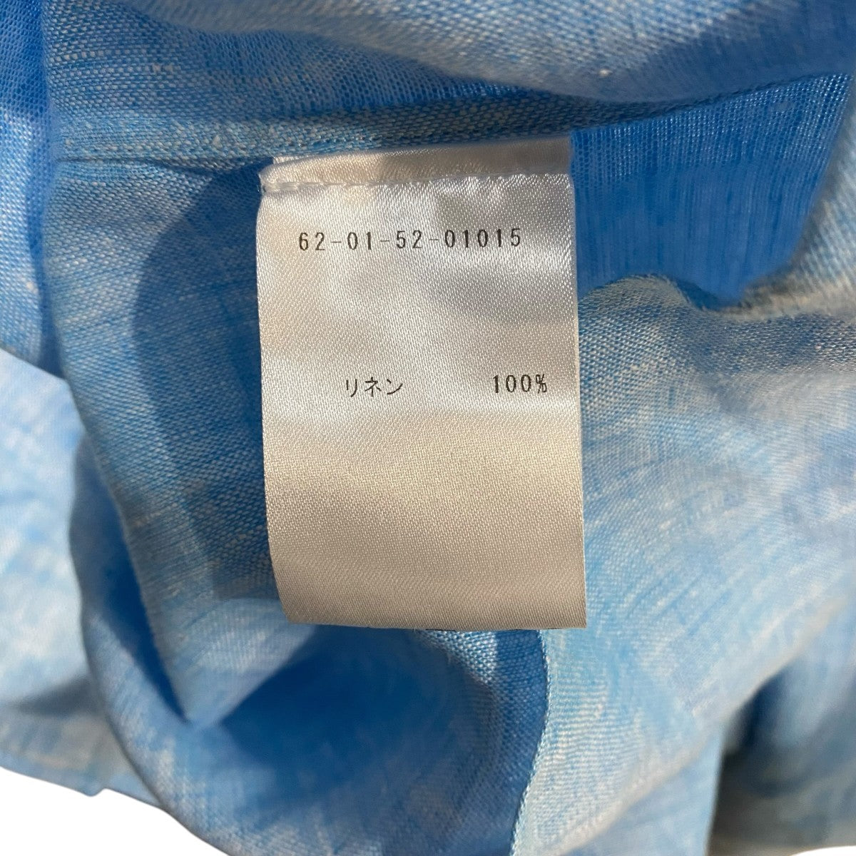 TOMORROW LAND×Maria Santangelo リネン ワンピースカラー プルオーバーシャツ62-01-52-01015 古着・中古-5枚目のアイテム画像