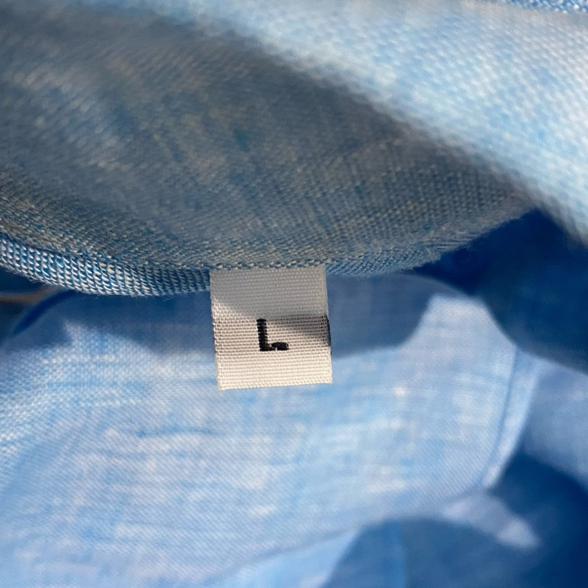 TOMORROW LAND×Maria Santangelo リネン ワンピースカラー プルオーバーシャツ62-01-52-01015 古着・中古-6枚目のアイテム画像