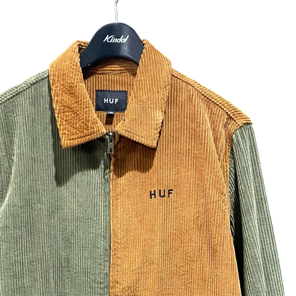 HUF ジップアップジャケットJK00311 VANDENBERG CORDUROY JACKET 古着・中古-3枚目のアイテム画像