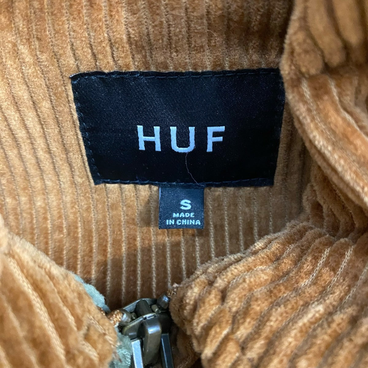 HUF ジップアップジャケットJK00311 VANDENBERG CORDUROY JACKET 古着・中古-5枚目のアイテム画像