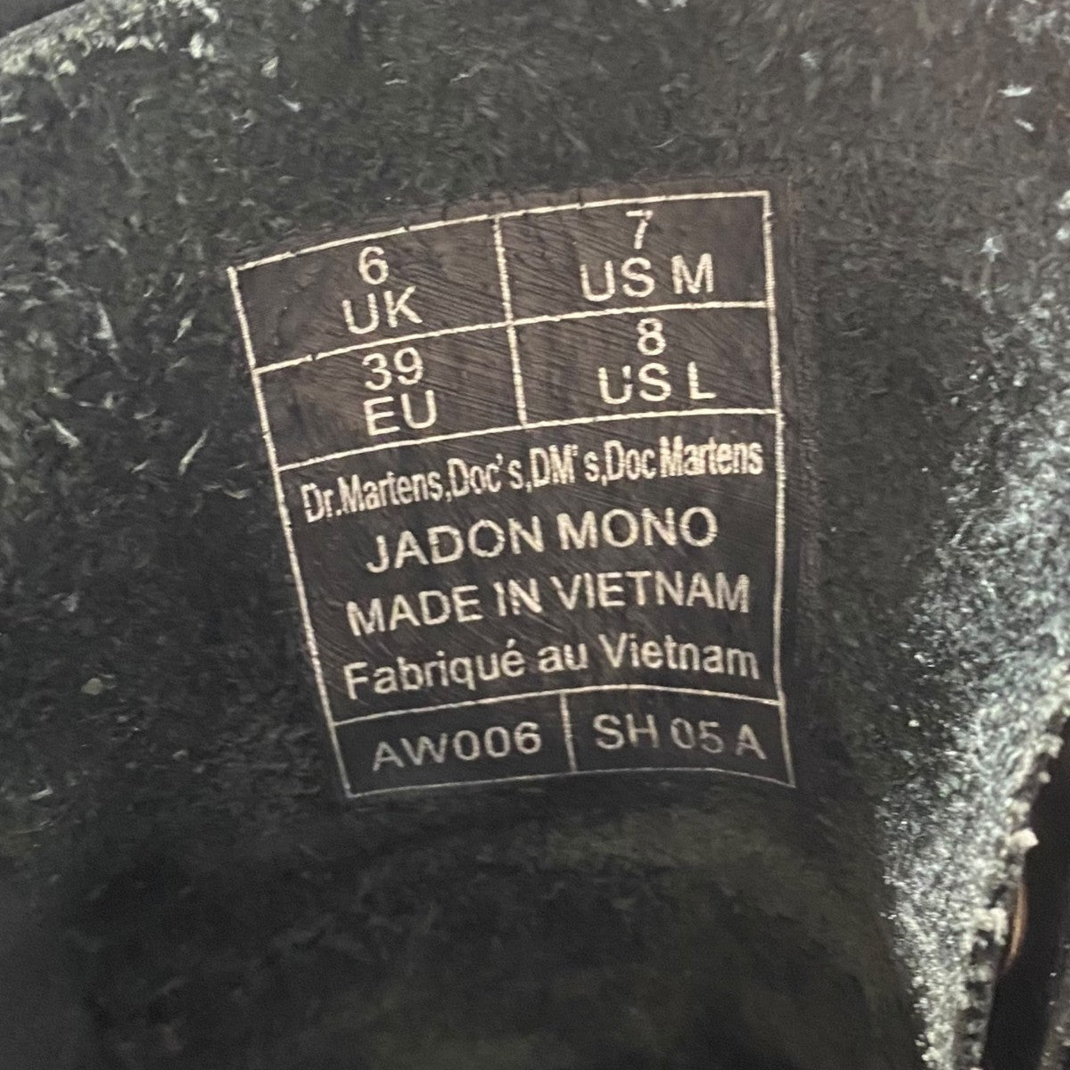 Dr．Martens JADON MONOAW006 古着・中古-5枚目のアイテム画像