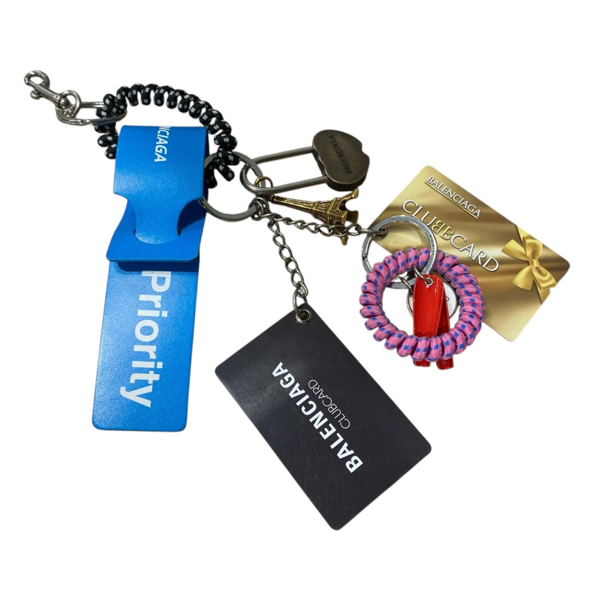 BALENCIAGA 25SSKEY RING SUBWAY CARD MULTI 古着・中古-1枚目のアイテム画像