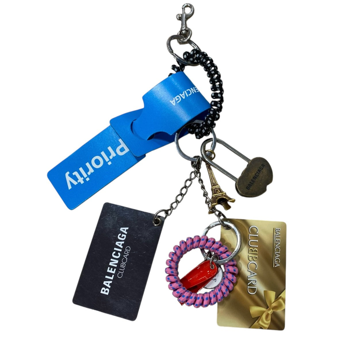 BALENCIAGA 25SSKEY RING SUBWAY CARD MULTI 古着・中古-2枚目のアイテム画像