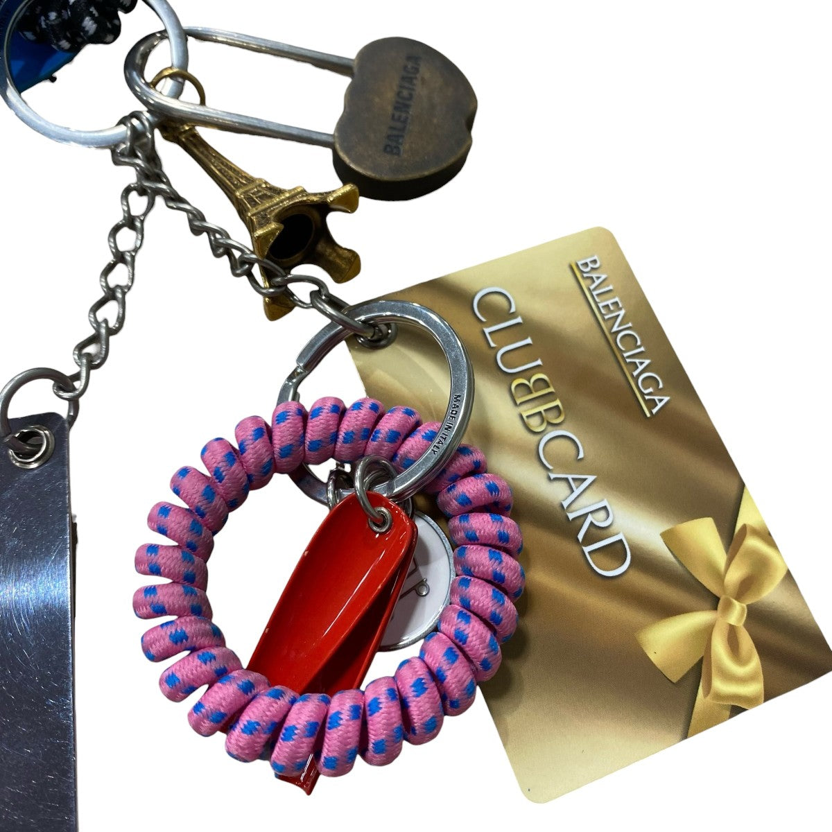 BALENCIAGA 25SSKEY RING SUBWAY CARD MULTI 古着・中古-3枚目のアイテム画像