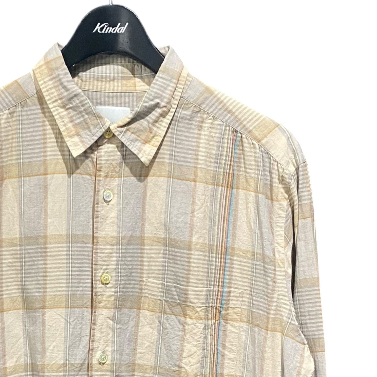 Paul Smith チェック＆セルビッチストライプシャツ613X 古着・中古-3枚目のアイテム画像