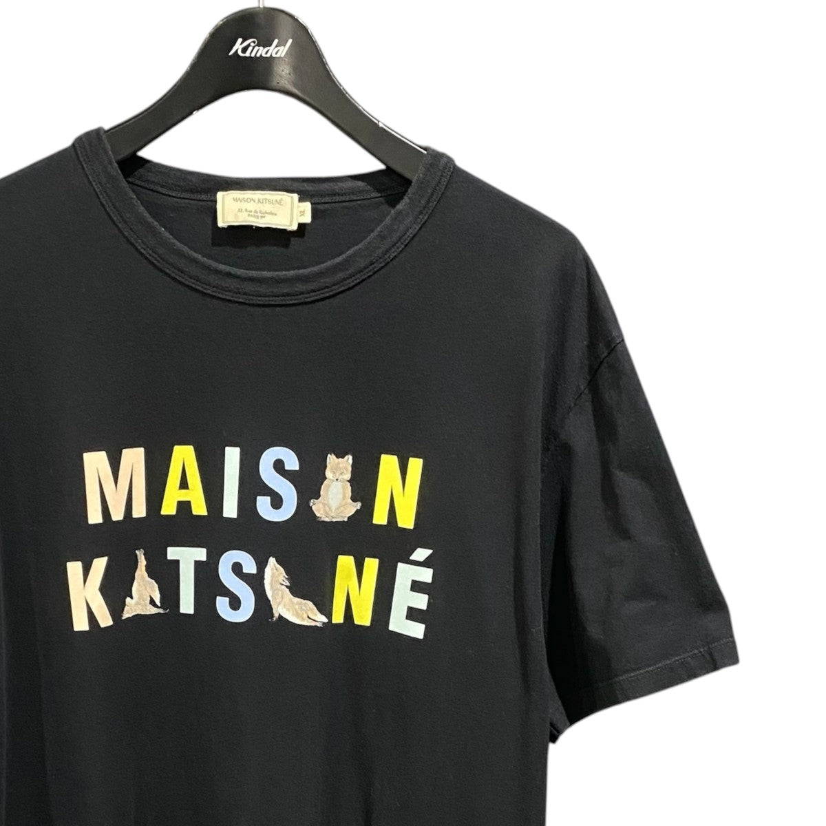 MAISON KITSUNE ロゴプリントTシャツEU00152KJ0008 古着・中古-3枚目のアイテム画像