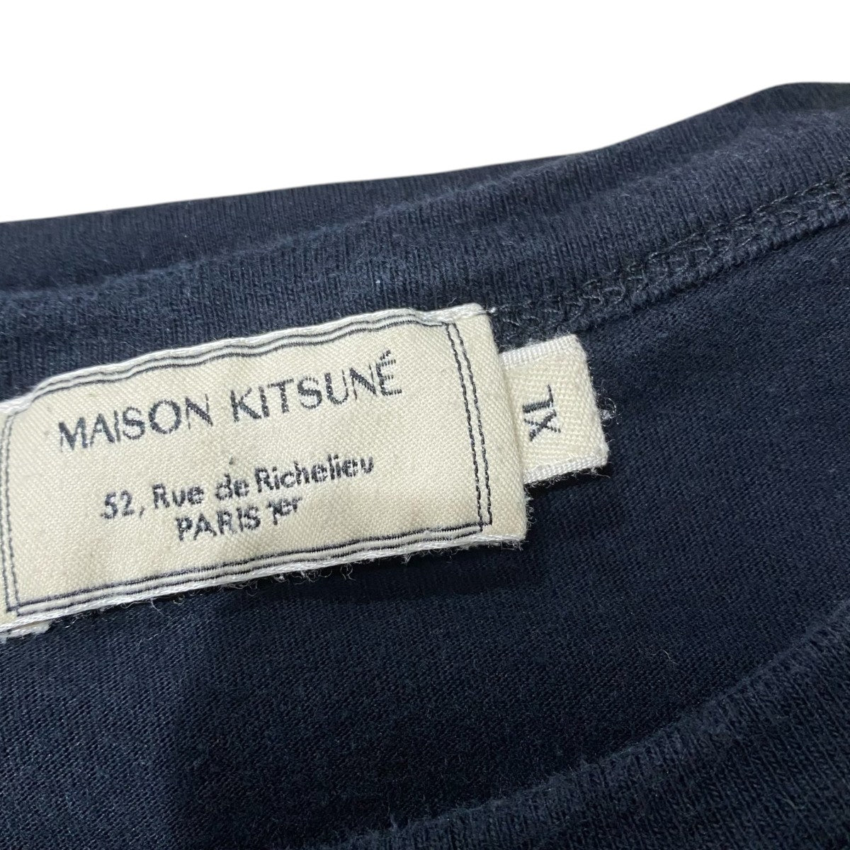 MAISON KITSUNE ロゴプリントTシャツEU00152KJ0008 古着・中古-6枚目のアイテム画像
