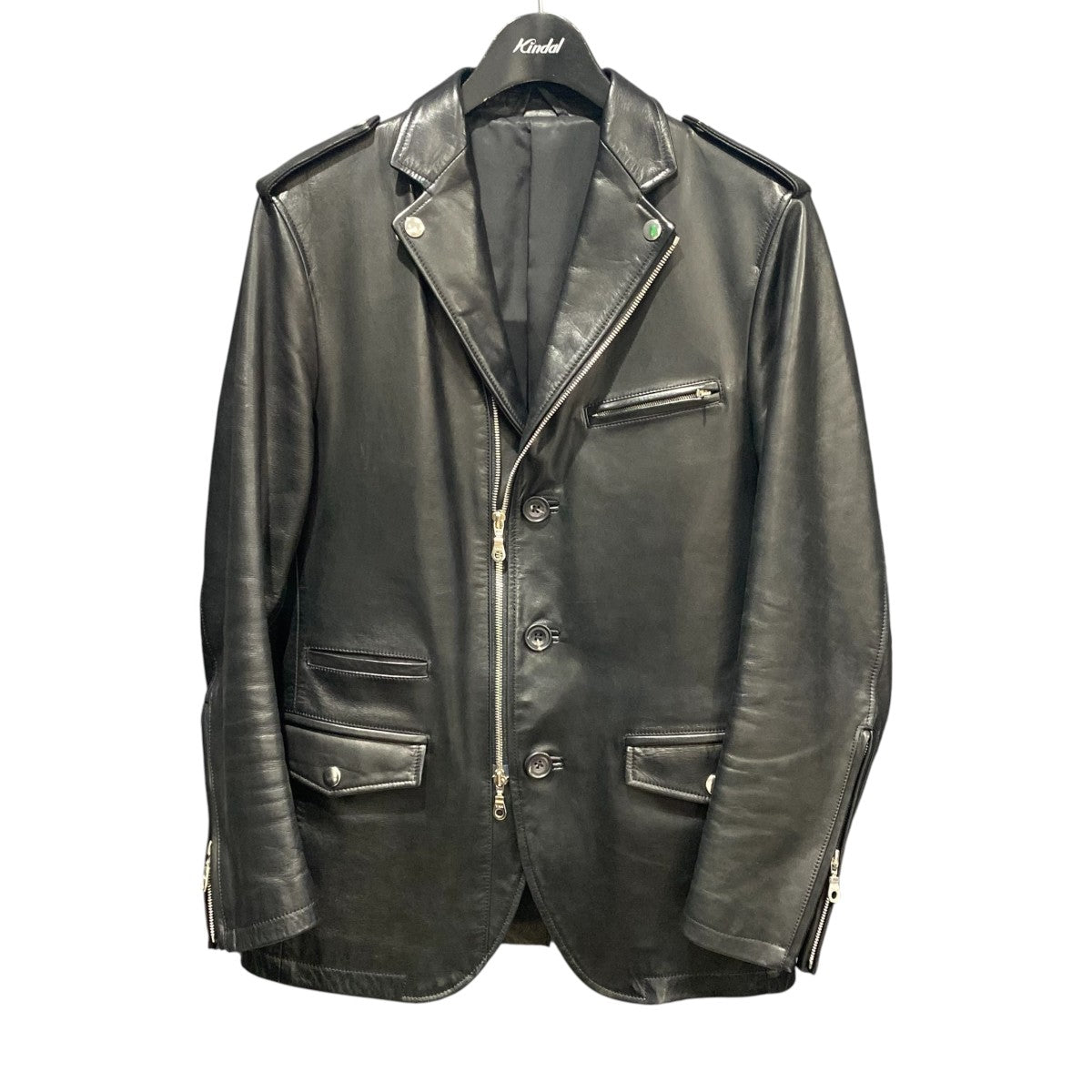 SINGLE BREASTED RIDERS JACKETレザージャケットRM182-001