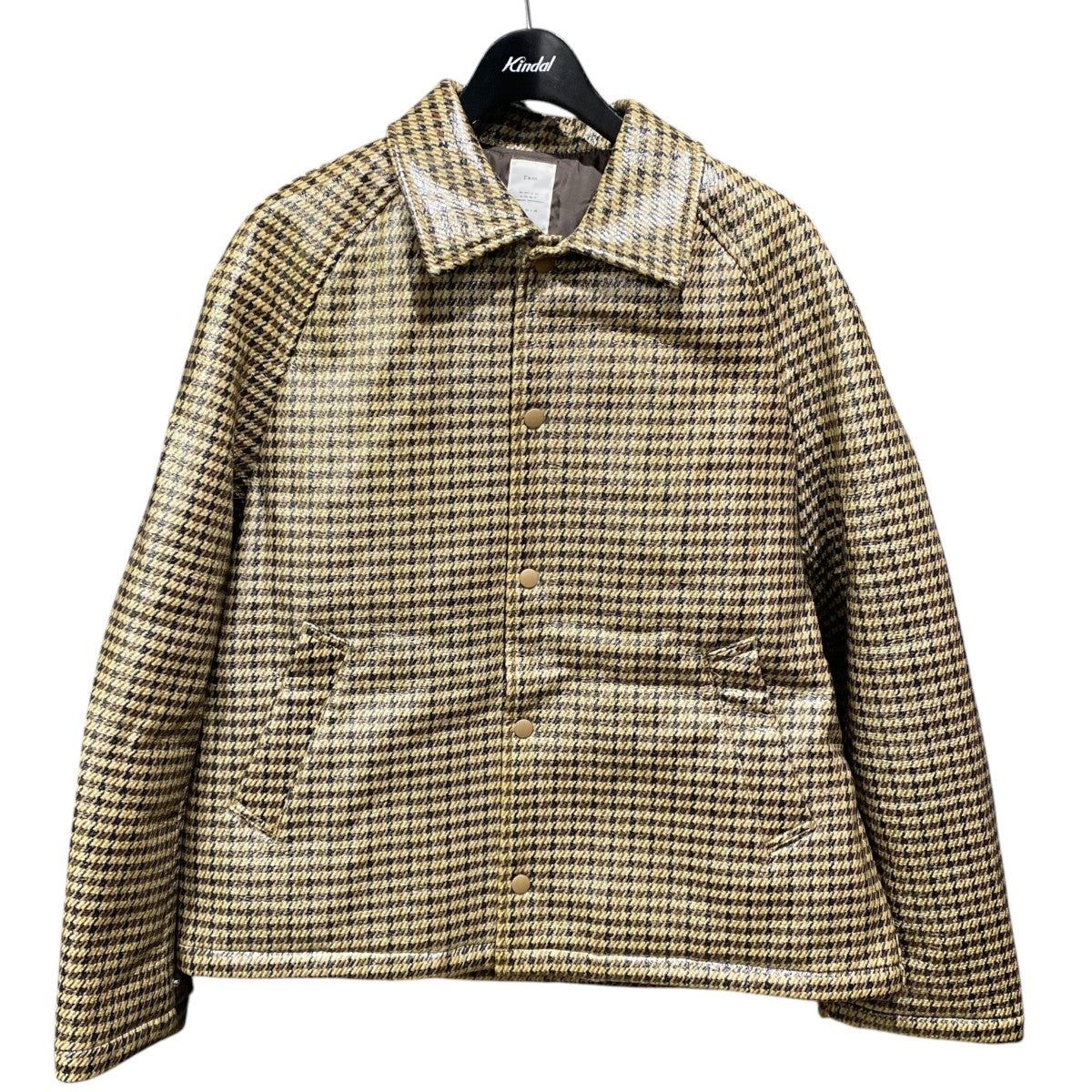 Name．(ネーム) ラミネートツウィード コーチジャケットNMJK-19AW-007