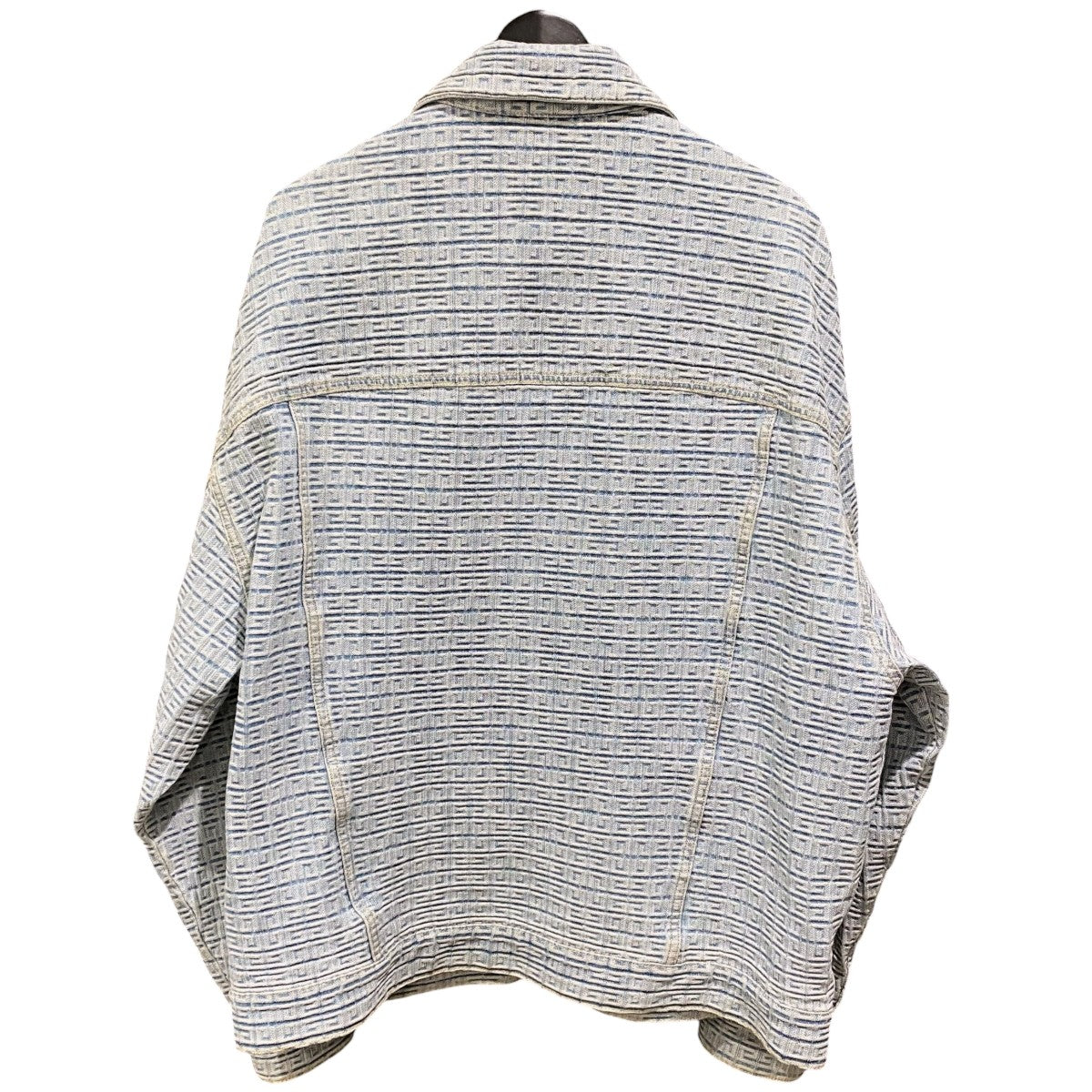 Logo Jacquard Pattern Denim JacketBM00Q550P9