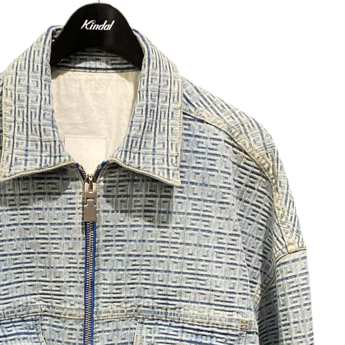Logo Jacquard Pattern Denim JacketBM00Q550P9