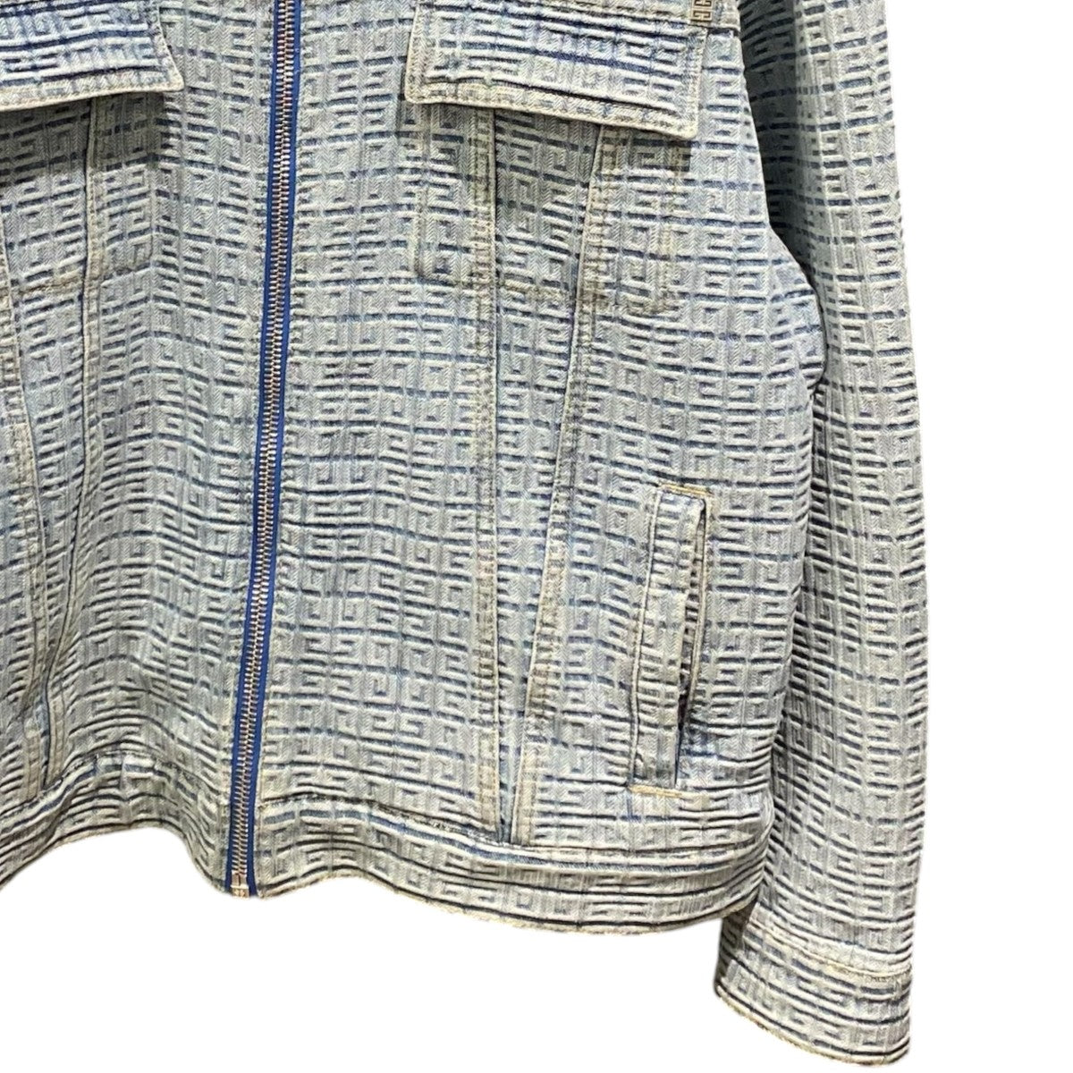 Logo Jacquard Pattern Denim JacketBM00Q550P9