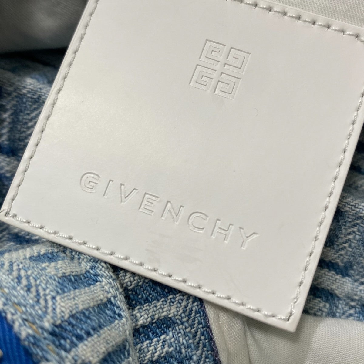 Logo Jacquard Pattern Denim JacketBM00Q550P9