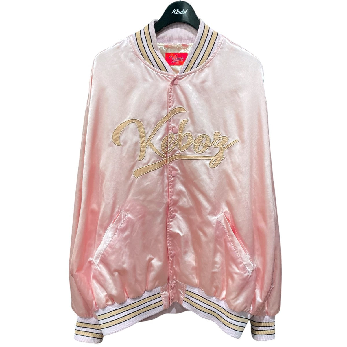 KEBOZ(ケボズ) SATIN VARSITY JACKET ピンク サイズ XL｜【公式