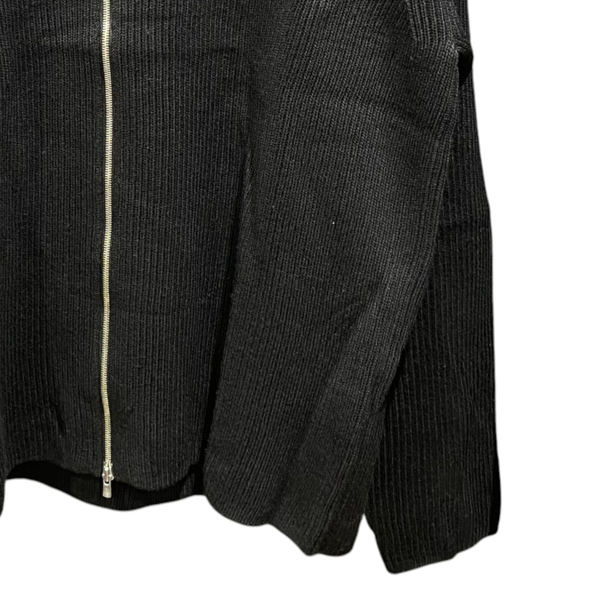 SOLID WOOL RIB POLO ZIP UP CARDIGANBN-25FM-044