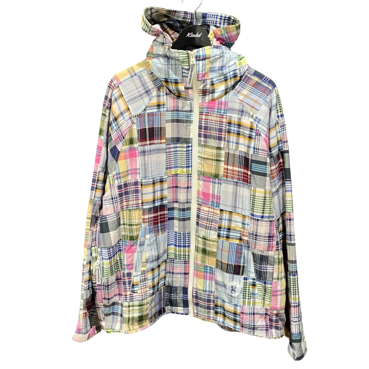 25SSPatchwork Madras Hooded Jacket