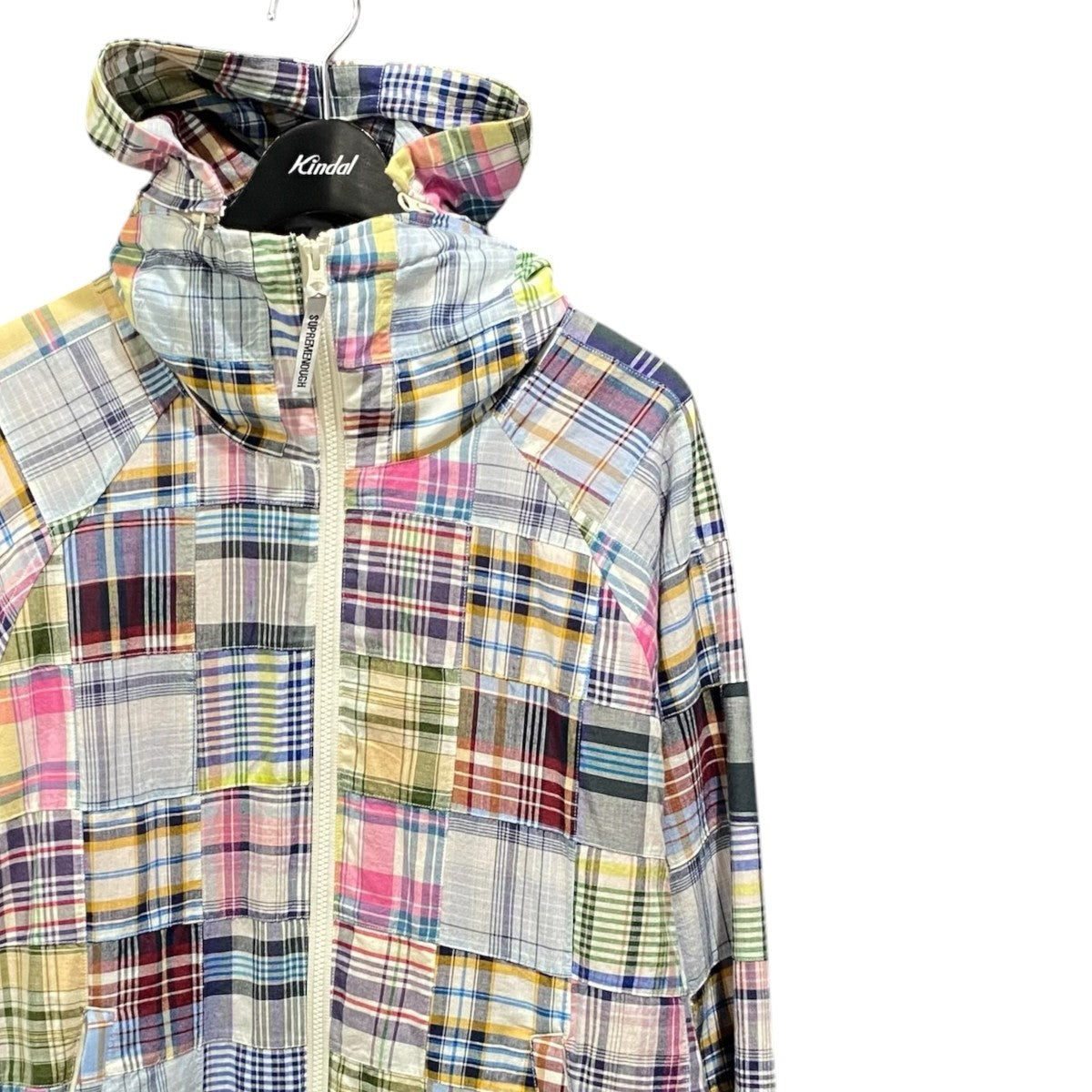 25SSPatchwork Madras Hooded Jacket