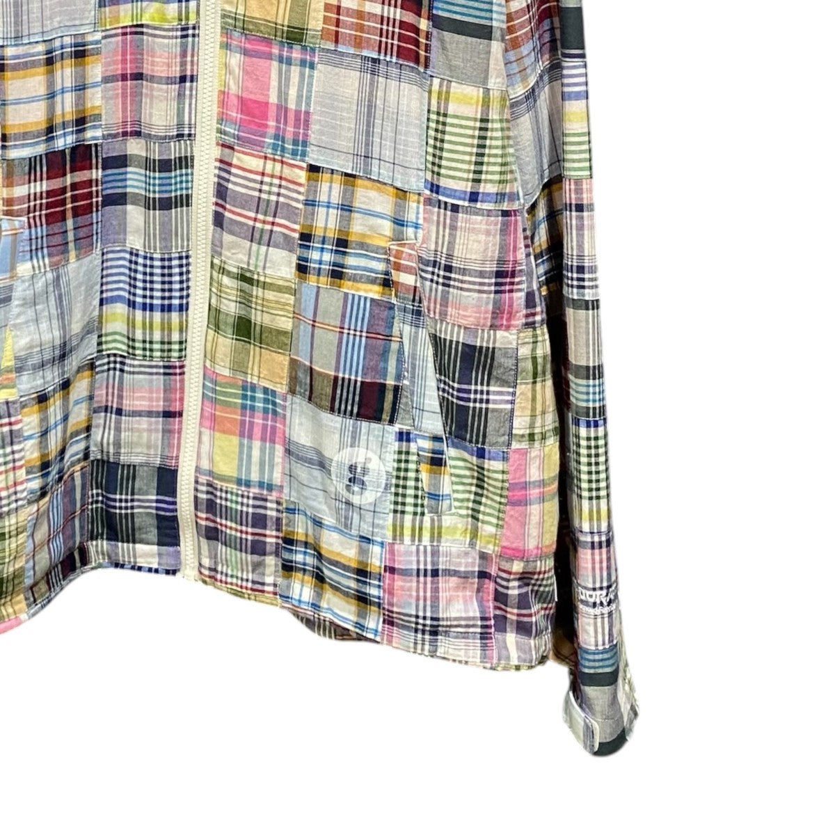 25SSPatchwork Madras Hooded Jacket
