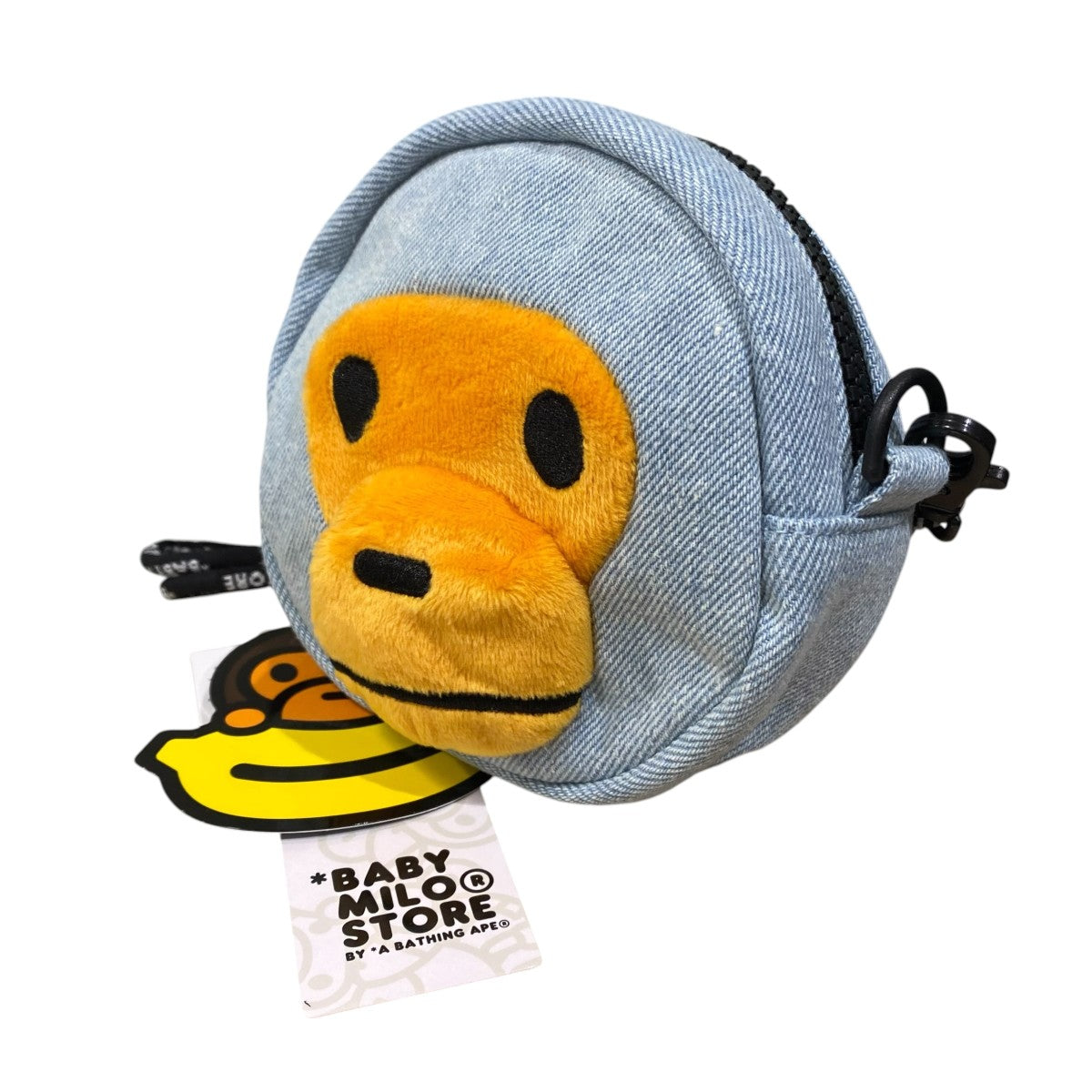 baby milo face denim cross bag