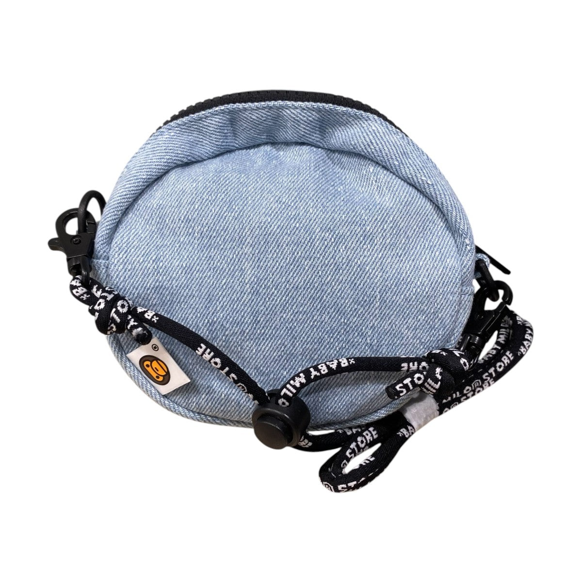 baby milo face denim cross bag