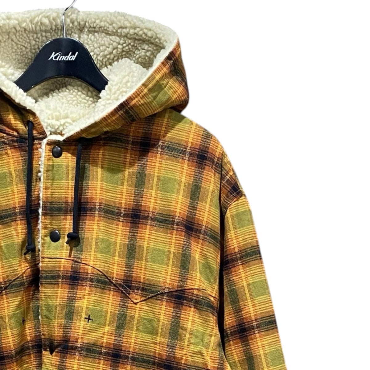 25AW Faux Shearling Hooded Coat